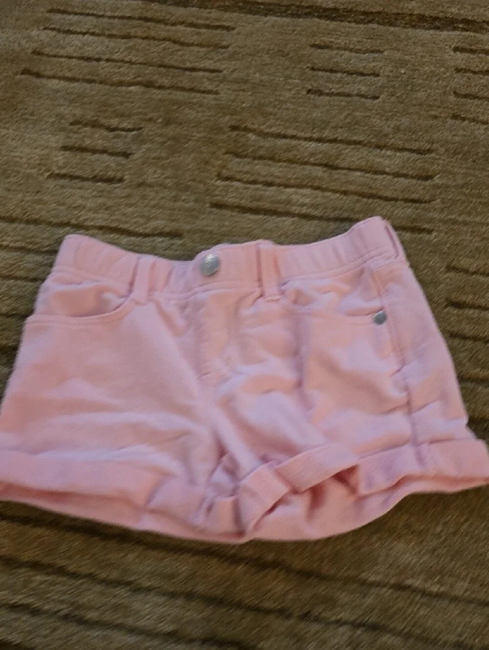 5/25 Gymboree Pink Girls' Knit Pull-On Shorts with Rolled Hem Size 6